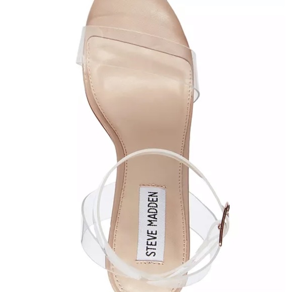 BRAND NEW Steve Madden Clear Heels and Clear ankle Strap - Picture 11 of 15